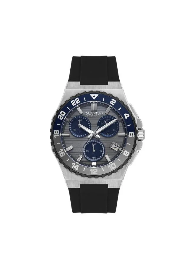 Quantum Men's Silicone Chronograph Watch PWG1147.361 - 43.5 mm