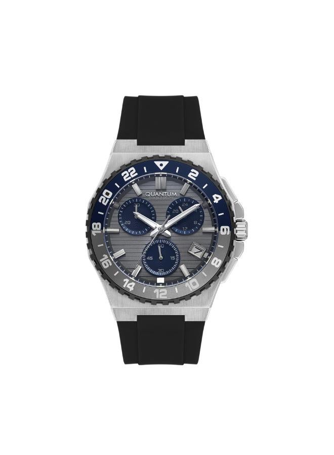 Quantum Men's Silicone Chronograph Watch PWG1147.361 - 43.5 mm - Image 1