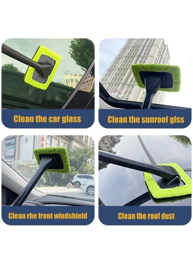 Microfiber Long Handle Car Wash Brush Auto Window Scrubber Cleaner Tool Washable - Image 4