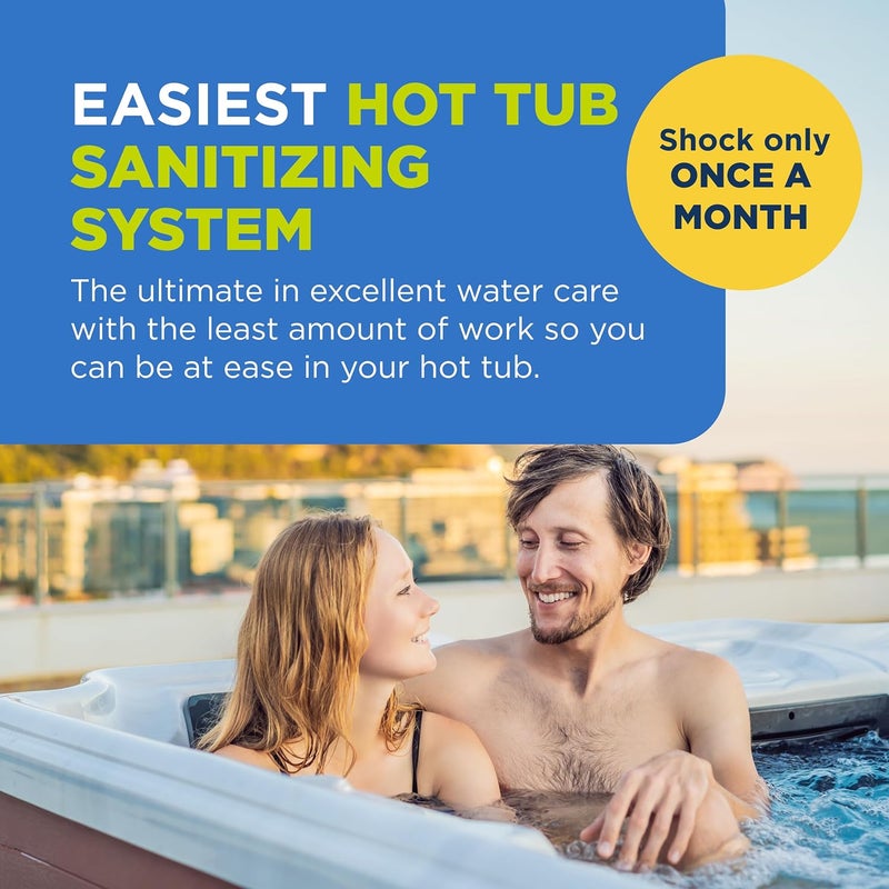 Frog @Ease Floating System for Hot Tubs - Quick & Easy Self-Regulating Hot Tub Sanitizer - Hot Tub Maintenance System with Sanitizing Minerals & SmartChlor Technology - 4 Month Bundle - Image 2