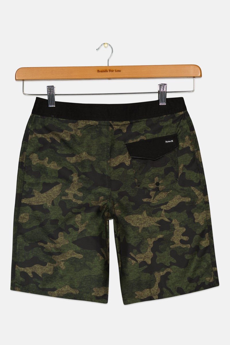 Hurley Kids Boy Camouflage Drawstring Board Shorts, Multicolor  - Image 2