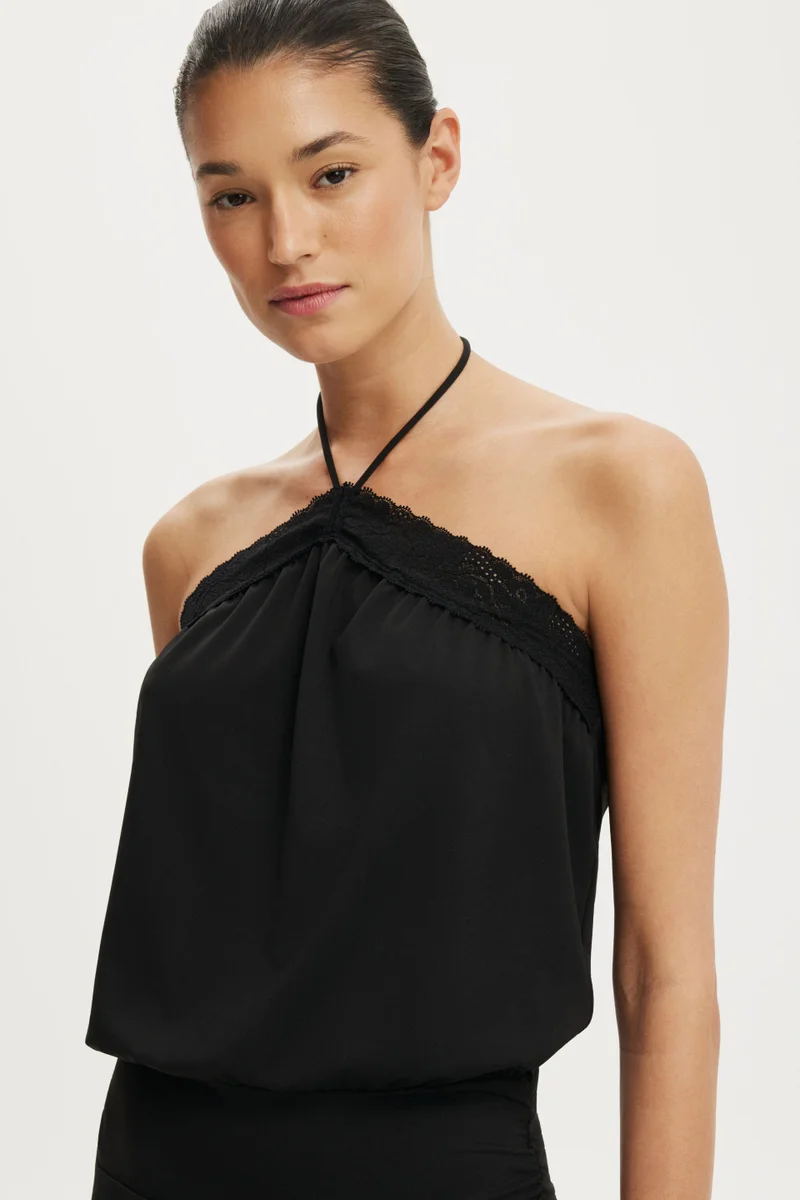 Cotton On  CHLOE HALTER MINI DRESS for Women | Best Price UAE