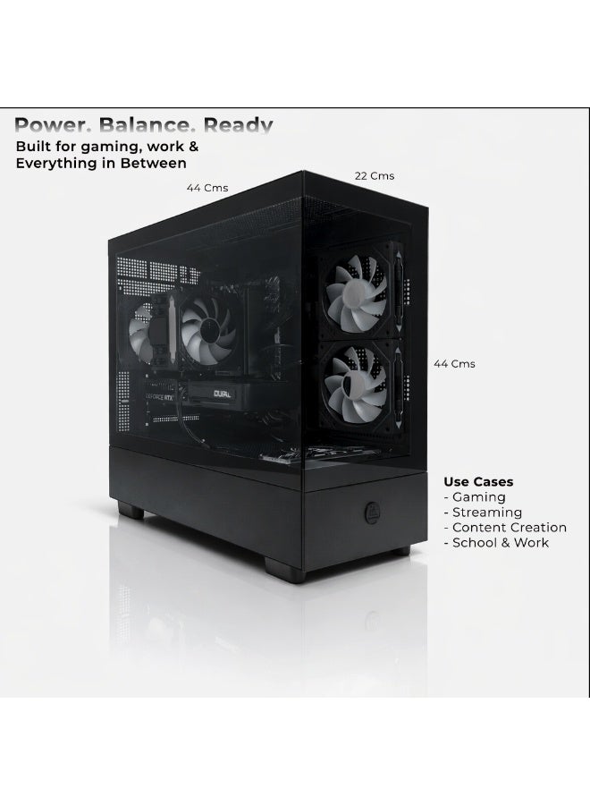 2 FAR ROBOTICS TR-200 - AMD Ryzen 5 5500 | RTX 3050 | 16GB DDR4 | 1TB NVME M.2 SSD | Windows 11 pro | 1 Year Warranty | WIFI | Bluetooth [TR-201] Black - Image 3