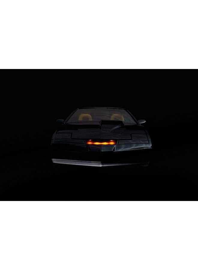 Jada Toys لعبة جادا هوليوود رايدز ك Knight Rider K.A.R.1982 بونتياك فايربيرد 1: 24 سيارة مصنوعة من المعدن مع ميزة الإضاءة، أسود لامع / فضي - Image 5