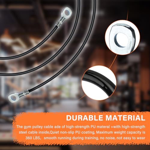 ArrogantF Fitness Cable Compatible with All Total Gym Models 1000, 1500, 2000, 3000, XLS,Fitness Pulley Cable,Workout Cable, Exercise Cable Steel Wire Rope for Cable Machine Home Gym - Image 5