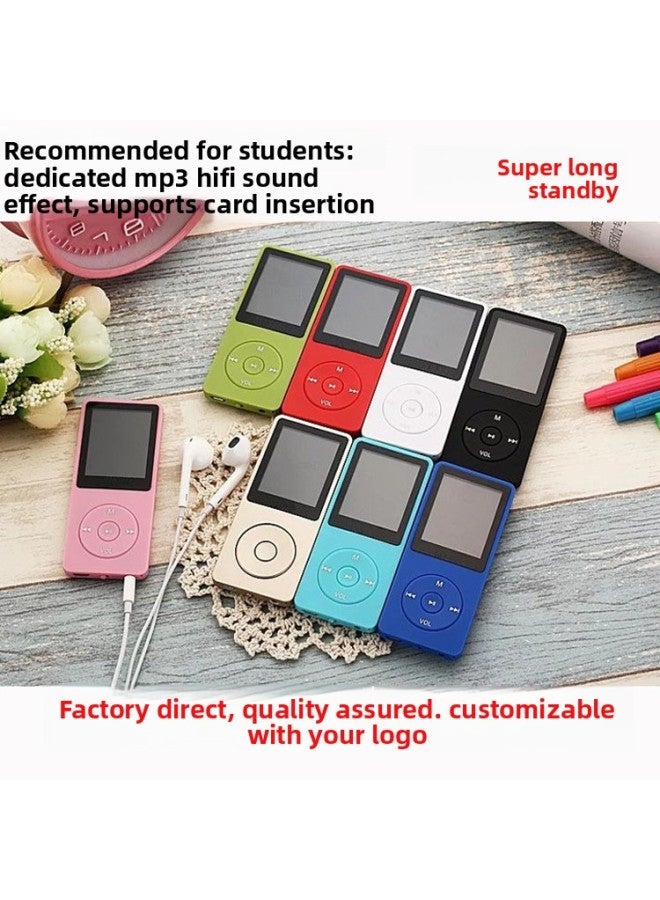 MP3 Player - Bluetooth MP3 Player for Students - Golden band Bluetooth function, 8G - Portable Music Player, English Learning Dictionary, Walkman, Wireless Study, Mp4 Support, Exam Listening - Image 1