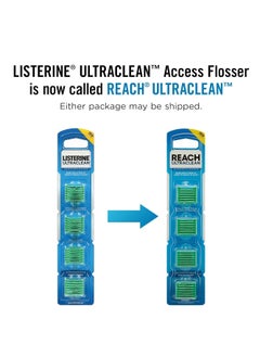REACH REACH Ultraclean Access Flosser Refill Heads, Mint, Plaque Remover for Teeth, Shred Resistant, for Hard to Reach Areas, Oral Care, PFAS Free, for Adults & Kids, 1 Pack, 28 Count  - Image 2
