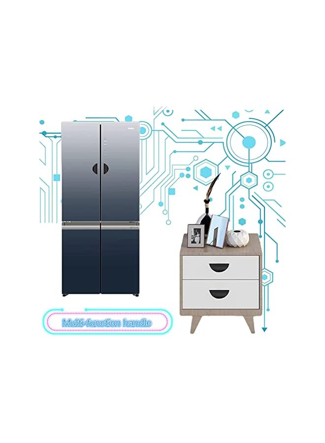 promass 4pcs Self Adhesive Handles - Balcony Door Handles - Cabinet Drawer Handles - Self Adhesive Plastic Handles - for Cabinets, Windows, Sliding Doors, Easy to Open Handles - Image 5