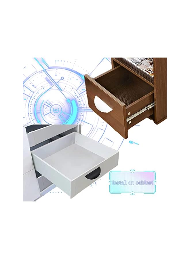 promass 4pcs Self Adhesive Handles - Balcony Door Handles - Cabinet Drawer Handles - Self Adhesive Plastic Handles - for Cabinets, Windows, Sliding Doors, Easy to Open Handles - Image 4