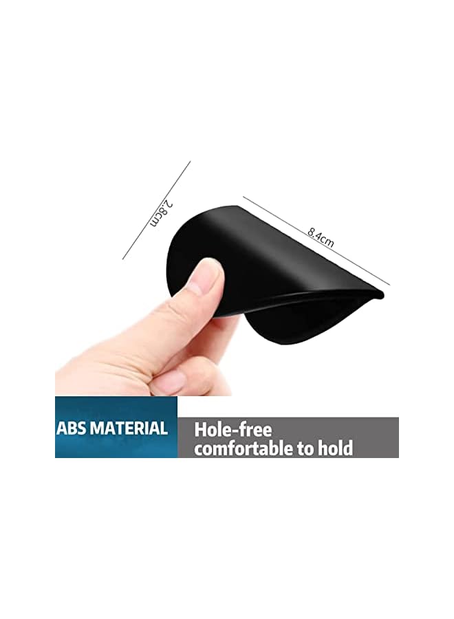 promass 4pcs Self Adhesive Handles - Balcony Door Handles - Cabinet Drawer Handles - Self Adhesive Plastic Handles - for Cabinets, Windows, Sliding Doors, Easy to Open Handles - Image 3