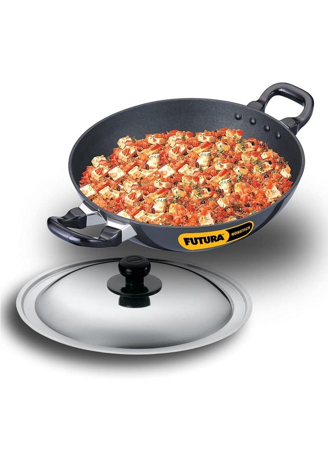 Hawkins Futura Nonstick Kadhai 2.5 L, 26 cm, 3.25 mm with SS lid (Black) - pzsku/ZAC8BE35C2707038D54D1Z/45/_/1740118929/4e72e618-eb18-4a0a-a07c-6becf35cf535