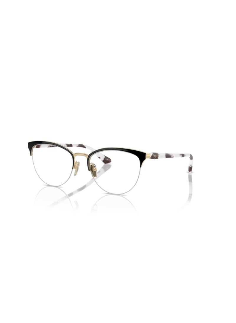 Vogue Vogue Woman Oval  Eyeglasses- Vo 4304 - Lense Size:51Mm - Top Black/Pale Gold  - Image 1