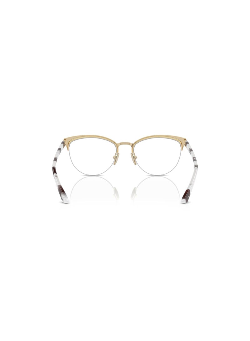 Vogue Vogue Woman Oval  Eyeglasses- Vo 4304 - Lense Size:51Mm - Top Black/Pale Gold  - Image 3