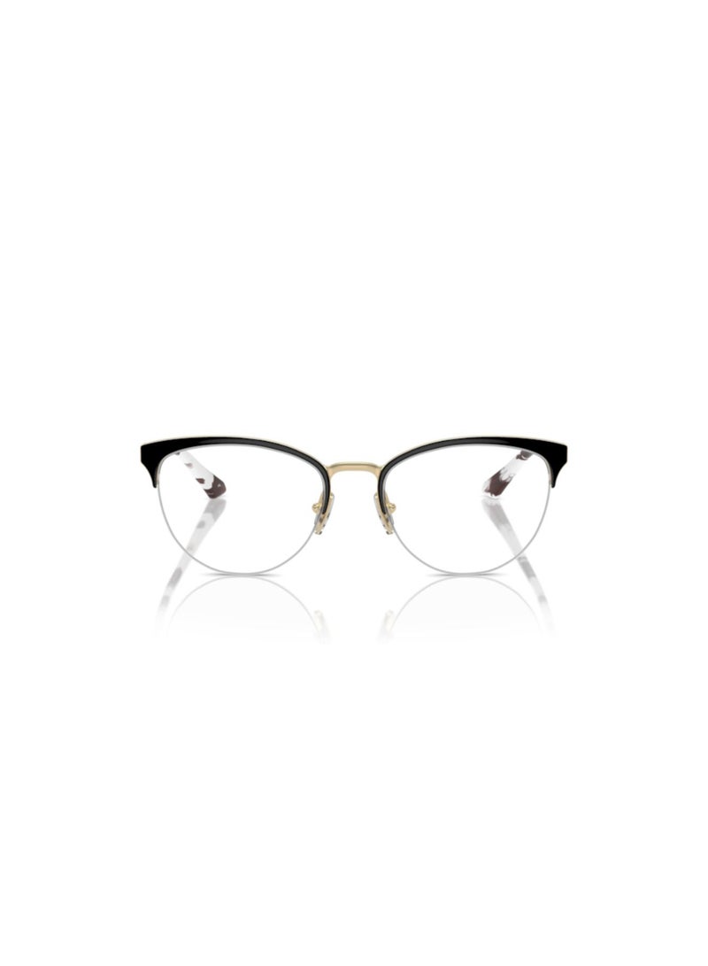 Vogue Vogue Woman Oval  Eyeglasses- Vo 4304 - Lense Size:51Mm - Top Black/Pale Gold  - Image 5