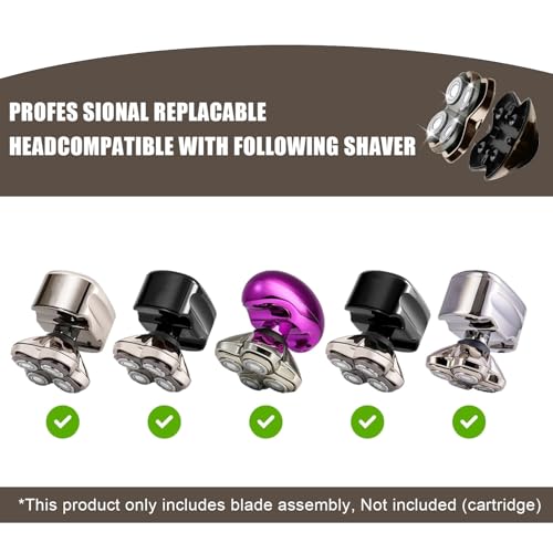 TGSBHIO Shaver Replacement Heads Compatible with Skull Head Shaver, Replacement Blade for Pitbull, Butter flykiss pro & Palm for Bald Men 3 Pack - Image 4