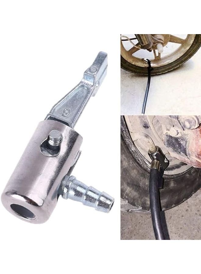 فضة 1 4 بوصة قفل على جميع هواء معدني تشاك تضخم الإطارات مع بارب الموصل - Image 3