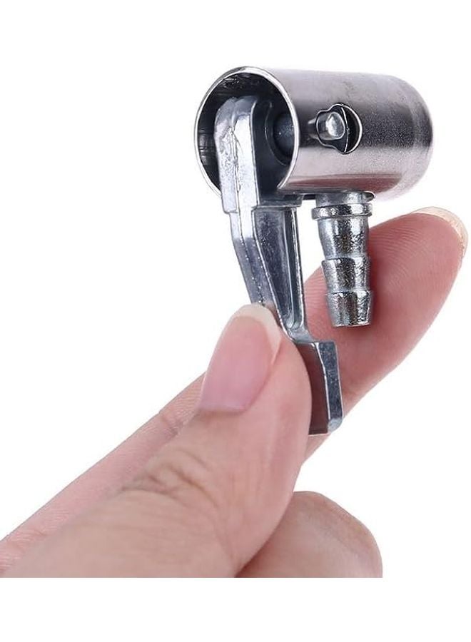 فضة 1 4 بوصة قفل على جميع هواء معدني تشاك تضخم الإطارات مع بارب الموصل - Image 5