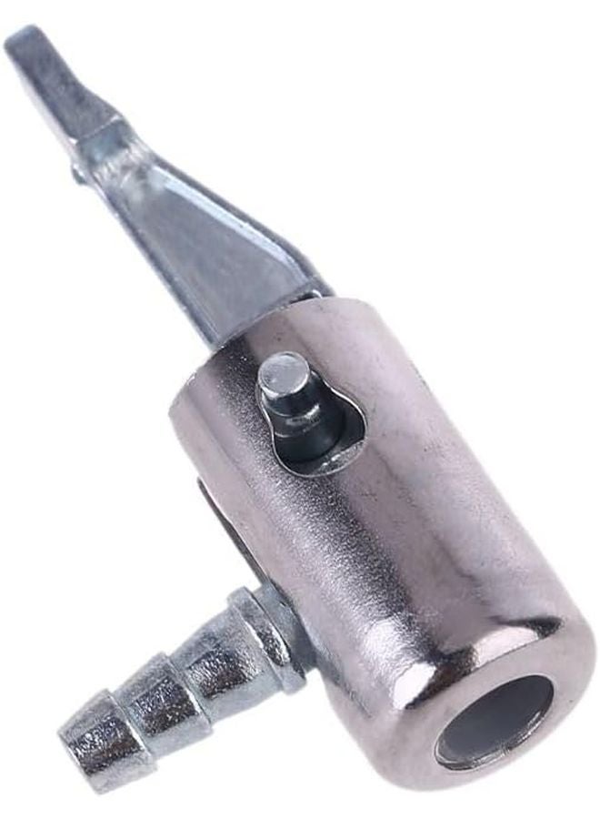 فضة 1 4 بوصة قفل على جميع هواء معدني تشاك تضخم الإطارات مع بارب الموصل - Image 4