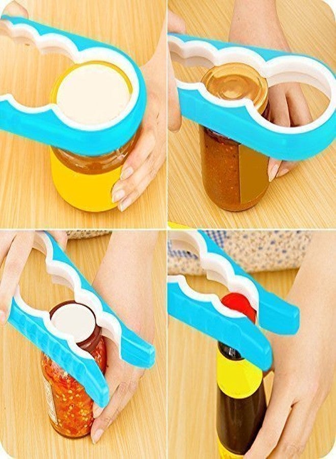 Sampton Multi Purpose Grip Jar & Bottle Opener Rubber Design Fits All Bottles Caps Set of 1 Cap Jar Bottle Can Opener (Random Colour) - Image 2