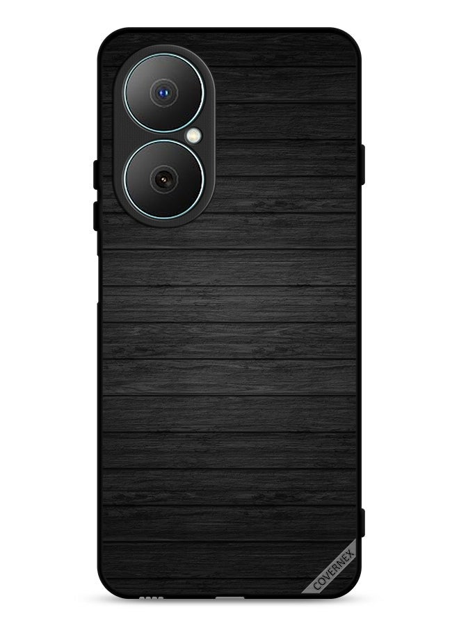 Covernex Huawei Nova Y73 Protective Case Cover Dark Wooden Pattern