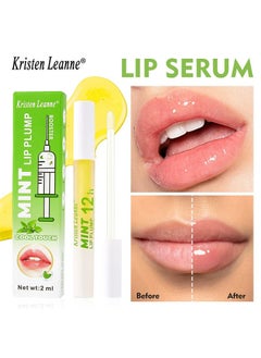 Kristen Leanne Mint Lip Plump, Moisturizing Lips Plumper Instant Volume Vitamin E Lip Plumping Serum Plump It Volumizing Lip Plumper, Natural Lip Plumper Serum Moisturizing Lasting Reduce Fine Lines  - Image 1