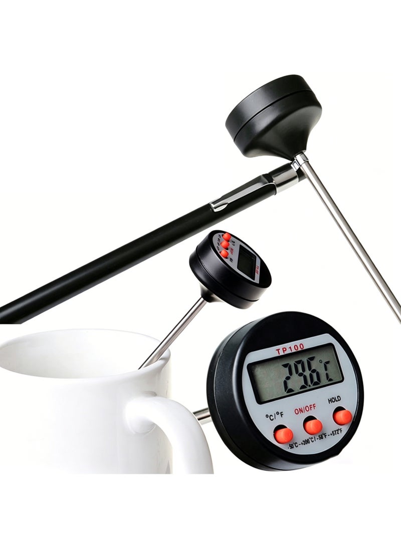 LuckSa Digital Instant Read Meat Food Grill BBQ Kitchen Cooking Thermometer With Pocket - Image 2