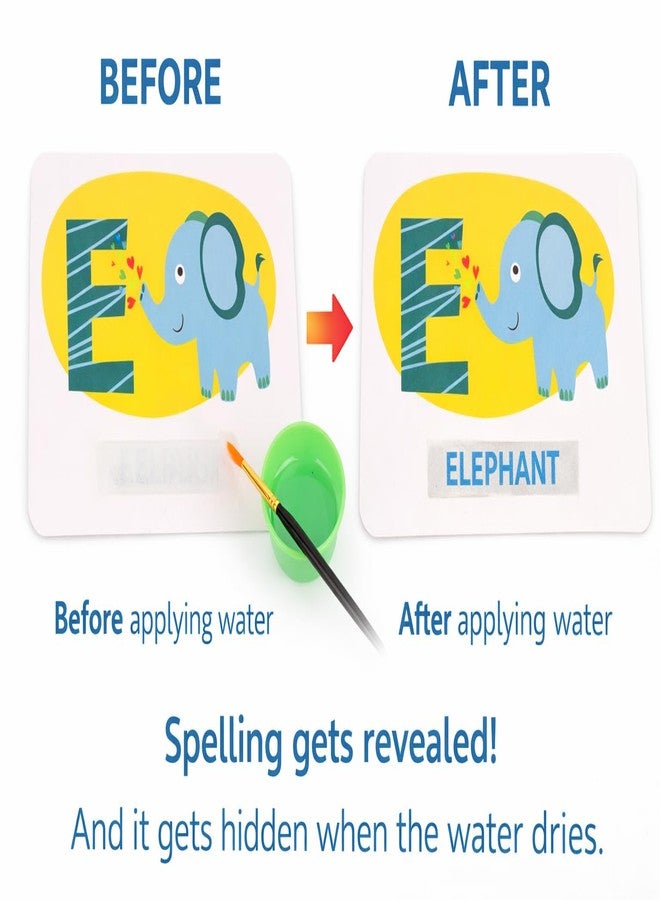 TOY FUN Magical Water Flashcards for Kids, A to Z Alphabet Learning, Reusable Two Sided, Spelling Practice, for 3-5 Year Old Kids. - Image 3