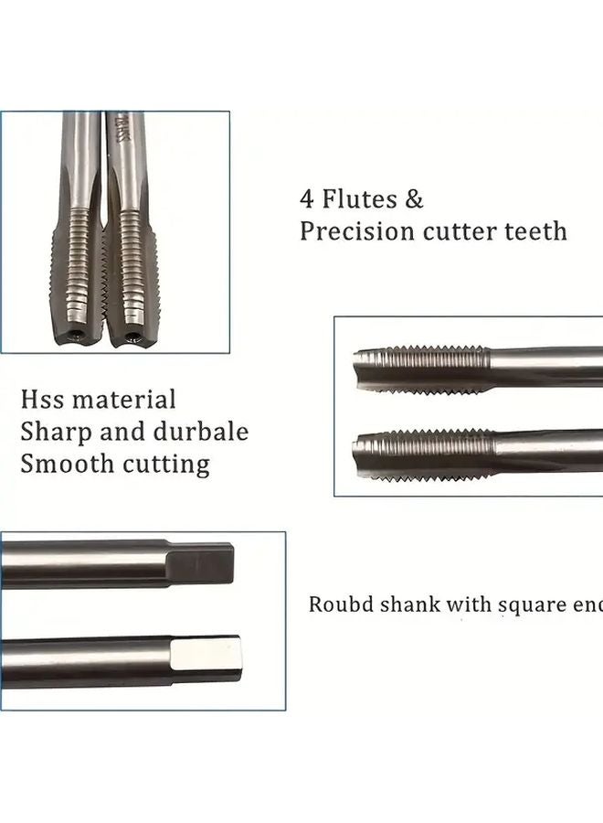7 16 20 UNF HSS Tap And Die Set 1 Set Heavy Duty Threading Kit For Metal Plastic - Image 5
