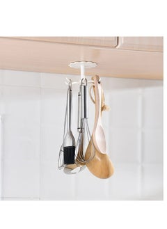 IBAMA 2 Pieces  of Six Hooks Wall Mounted Hole Free Hanger  - Image 4