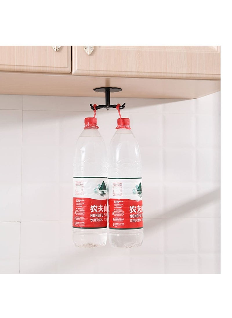IBAMA - 2 Pieces  of Six Hooks Wall Mounted Hole Free Hanger - Image 1