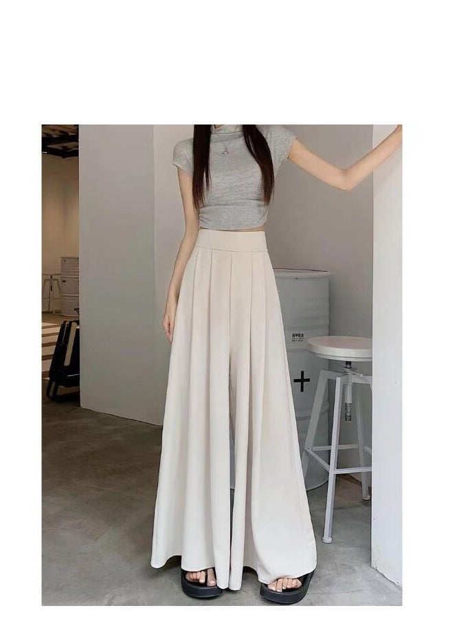 women casual full-length loose pants high waist casual full length pants fashion versatile slim fit wide leg pant - Image 2