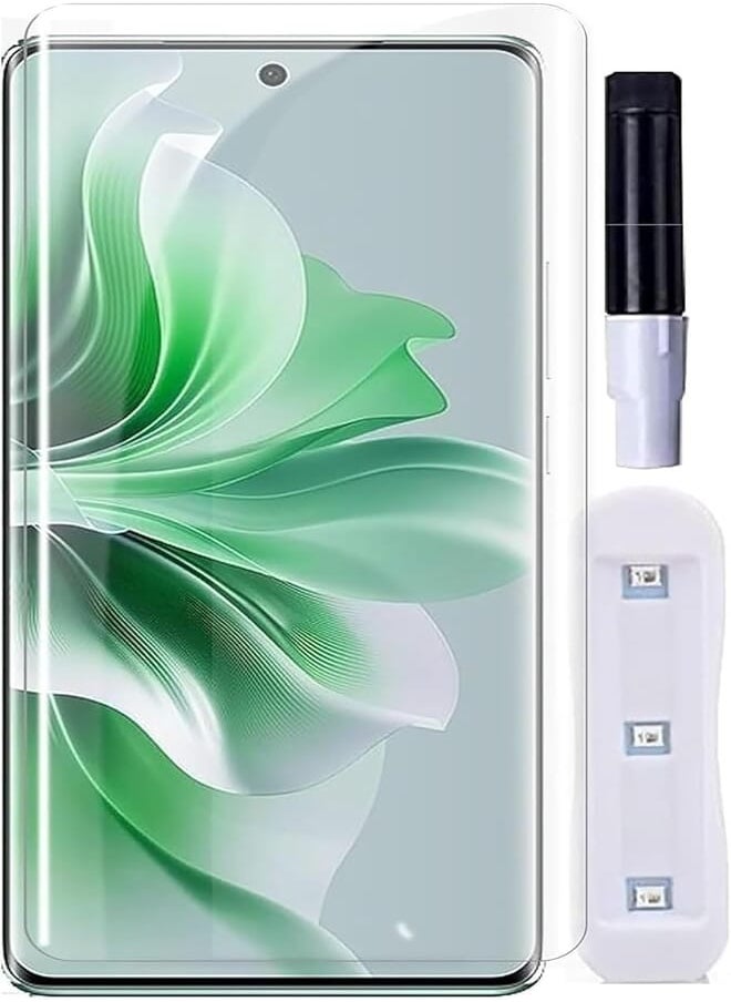 Screen Protector UV For Screen Protector for OPPO Find X7 Ultra UV Tempered Glass Full Glue Cover Screen Protector Fingerprint Unlock Screen Glass Film 