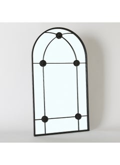Home Box Fresco Metal Frame Windowpane Wall Mirror 90 x 2.5 x 50 cm  - Image 5
