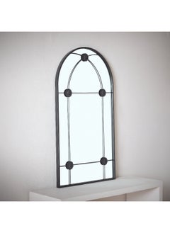Home Box Fresco Metal Frame Windowpane Wall Mirror 90 x 2.5 x 50 cm  - Image 2
