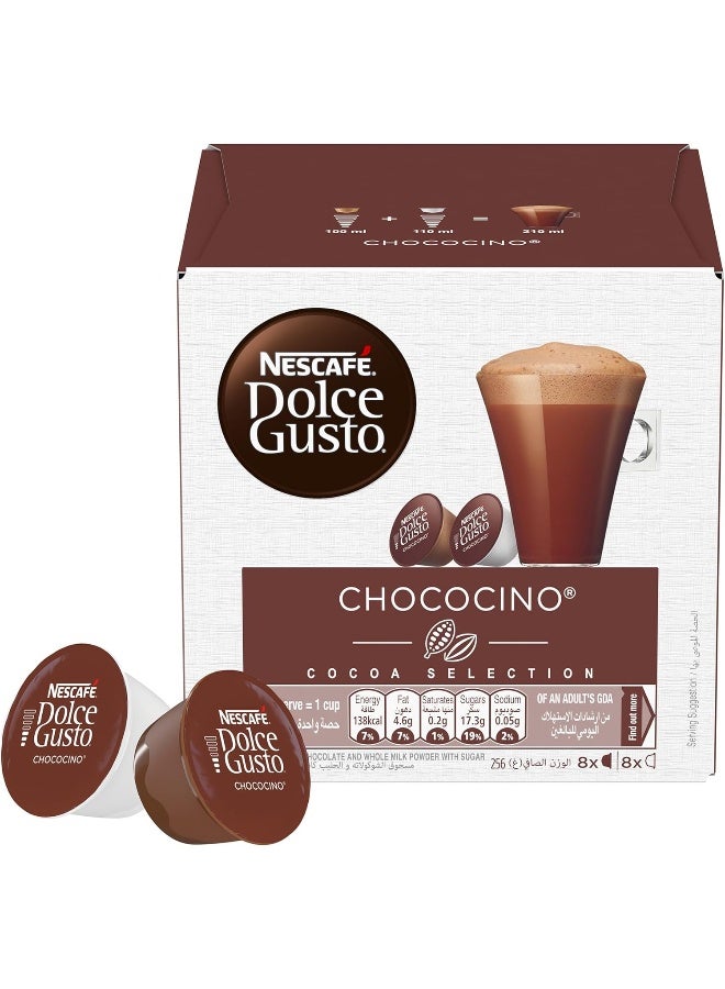 Nescafe Dolce Gusto Chococino 16 Coffee Capsules 256g 256 ggrams Single - Image 1