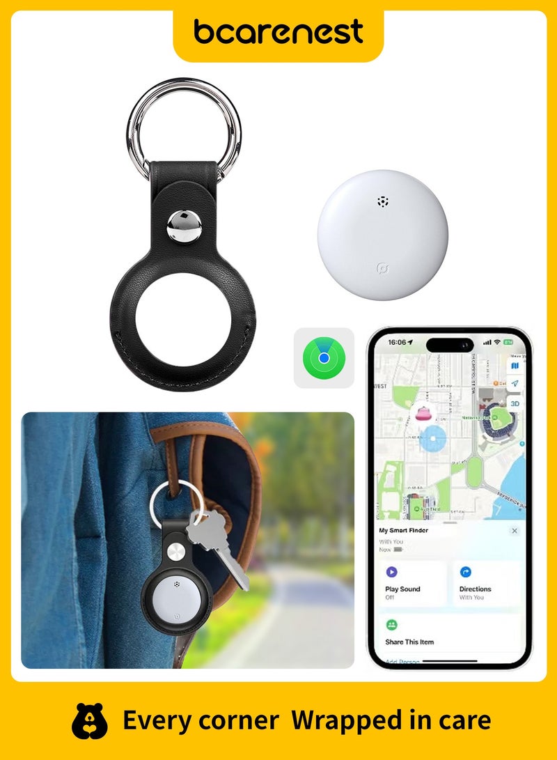 بكارنست متتبع الذكي لخدمة Apple Find My (لمنصة iOS فقط) – جهاز مضاد للفقدان ماءمؤدي بتصنيف IPX67 ل حقائب الأطفال، محافظ المال وحقائب السفر (اللون الأبيض) - Image 1