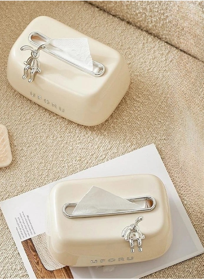 Cute Tissue Holder Removable Tissue Box with Spring