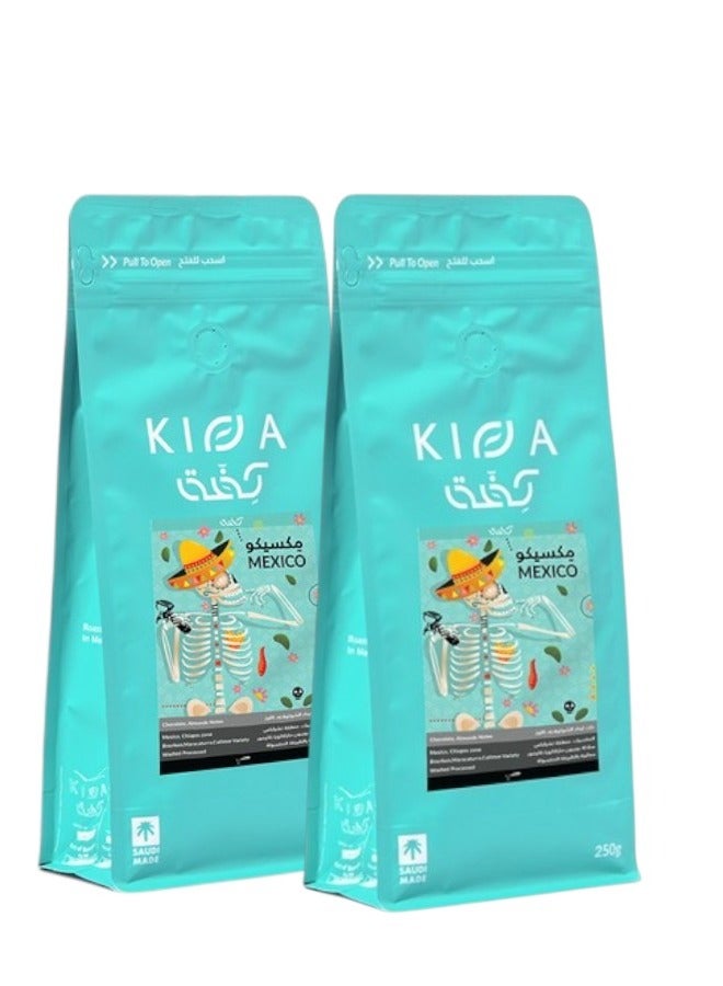 KIFFA Set Coffee bean Mexico Espresso 250G Unground roasted coffee beans for specialty coffee - Image 1