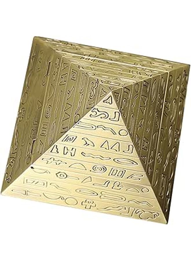 Vintage Retro Pyramid Ashtray Windproof Metal Desktop Decor European Style - Image 1