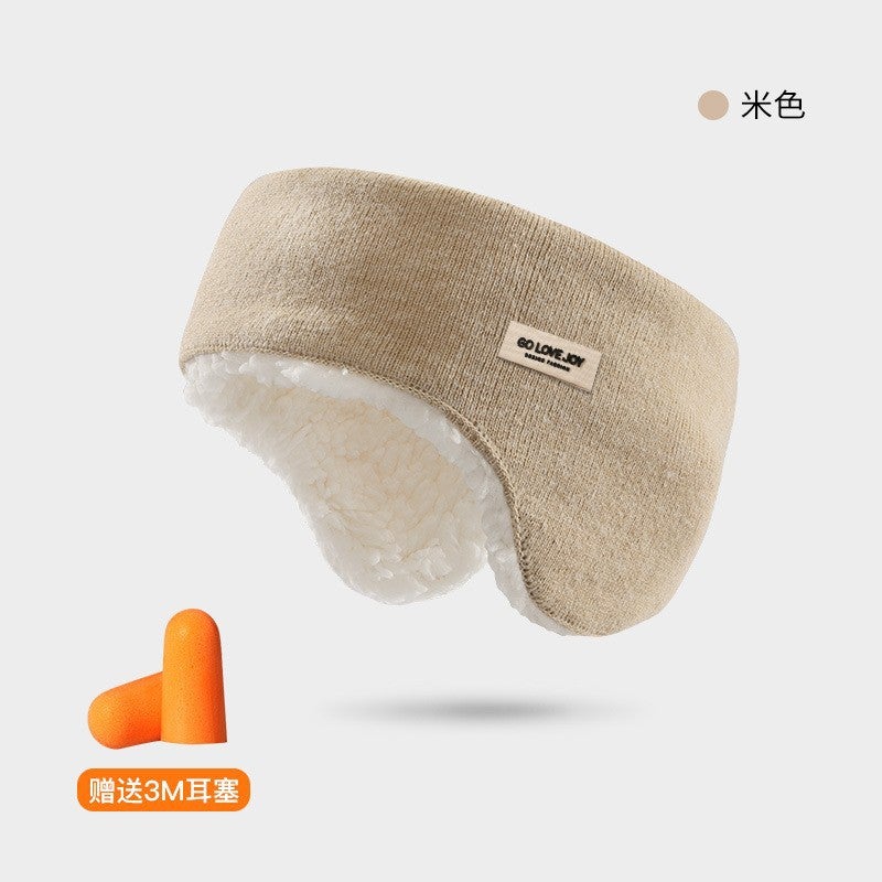Winter New Soundproof Earmuffs Adjustable Hook And Loop Fleece-Lined Non-Pressure Earmuffs Sleep Earmuffs With Earplugs Dez26 - Image 1