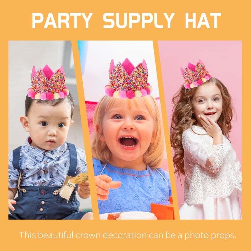 2pcs Colorful Birthday Party Hats Birthday Party Decor Party Supplies Kids Hat - Image 4