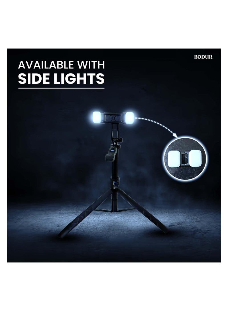 SYOSI Selfie Stick Tripod, 360° Rotation Phone Stabilizer Holder with Wireless Remote, Lightweight and Portable Cell Phone Holder, Compatible with iOS, Android, Perfect for Video Recording, Selfies  - Image 5