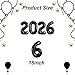 PRELITER بالونات سوداء 2026 بالونات رأس السنة الجديدة 2026 أرقام بالونات لزينة رأس السنة الجديدة 2026 لافتات تخرج ذكرى بالونات ديكور - Image 4