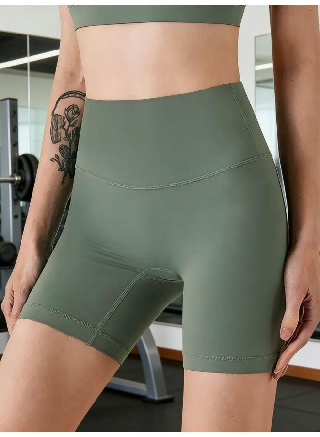 Five-point Yoga Pants Women's Tight High-waist Lifting Fitness Pants Quick-dry Men's Training Running Cycling Hiking - Image 4