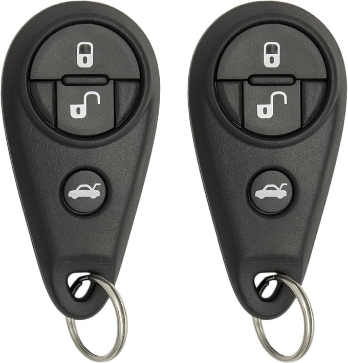 Replacement 4 Button Remote Key Fob for Subaru NHVWB1U711 88036-XA010 (2 Pack)