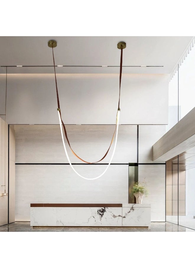 Hummer Modern brown pendant with yellow lighting, 55 watts, 100L*180  - Image 2