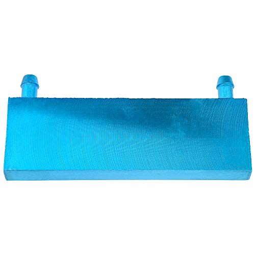 BXQINLENX Aluminum Water Cooling Block for CPU Graphics Radiator Heatsink 40x 120X12mm Blue - Image 5