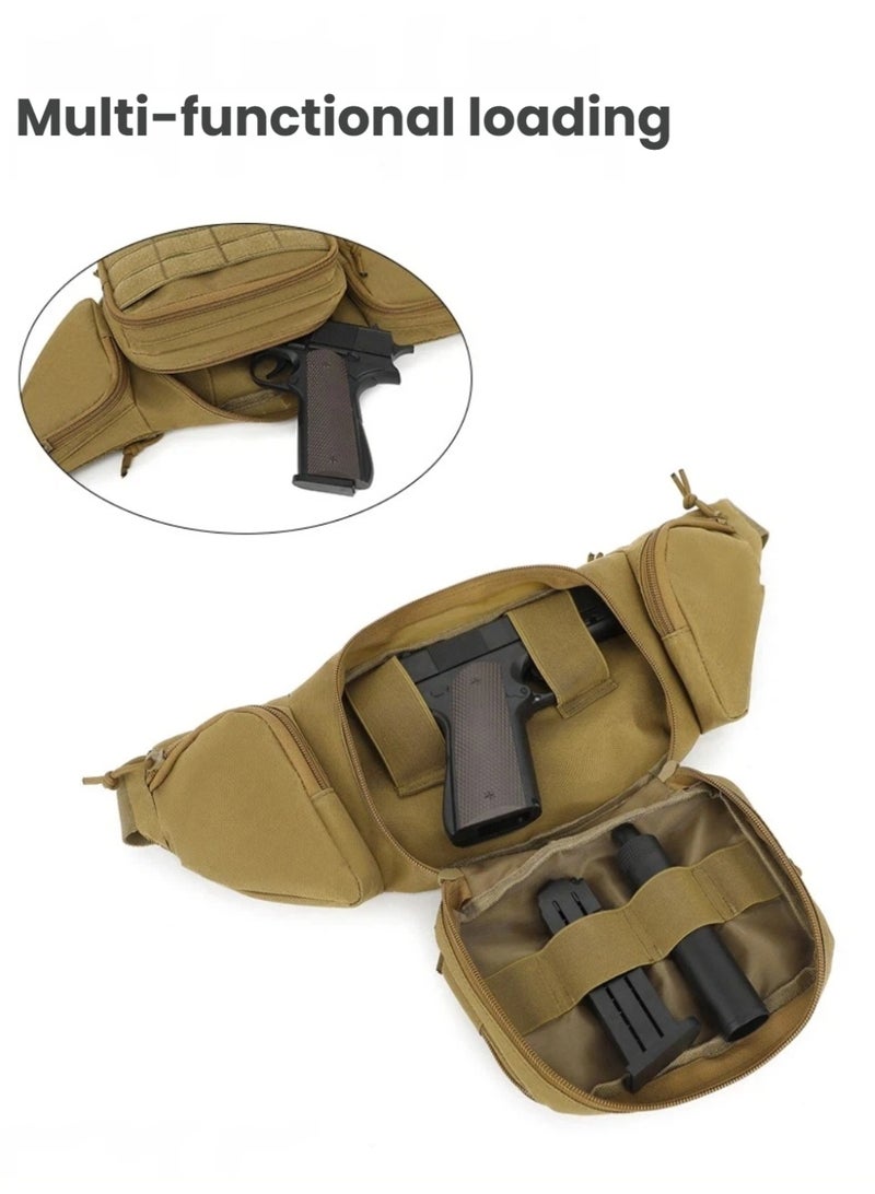 Multi‑Function Outdoor Waist Bag – Lightweight, Water‑Resistant, Large Capacity Crossbody Pack - Image 2
