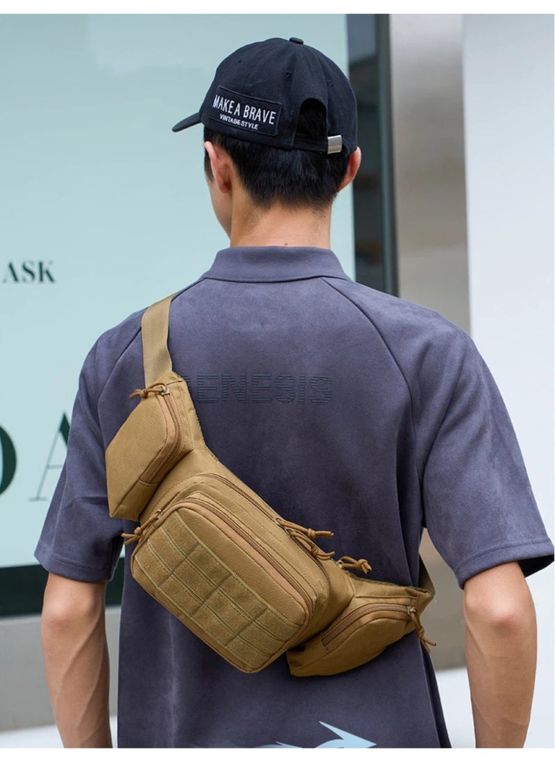 Multi‑Function Outdoor Waist Bag – Lightweight, Water‑Resistant, Large Capacity Crossbody Pack - Image 4