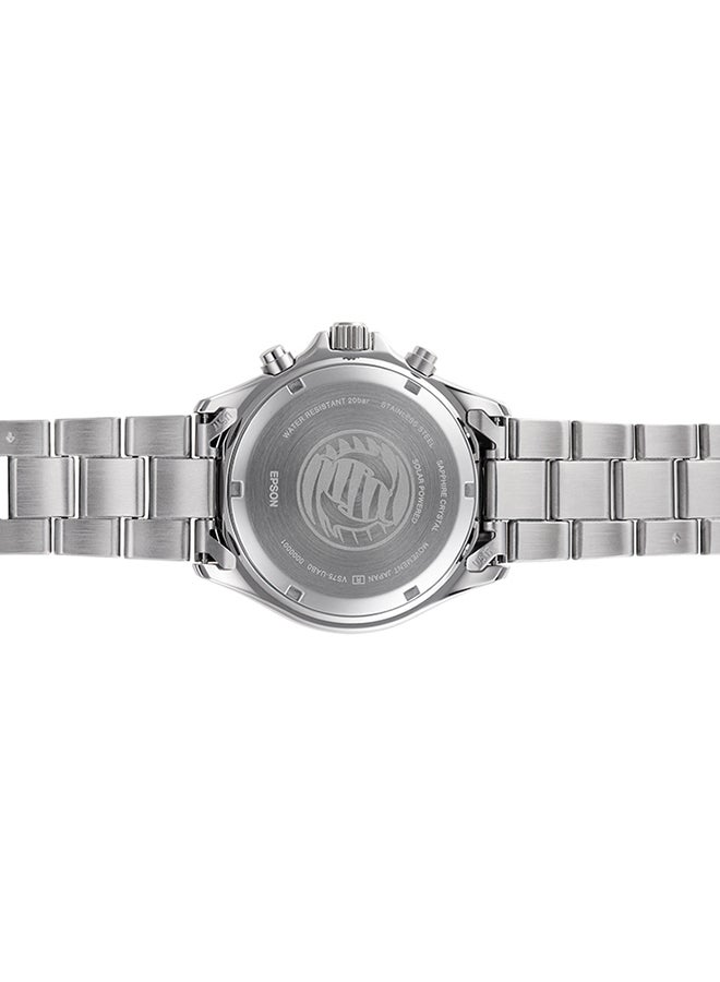 ORIENT Men Chronograph Solar Powered Stainless Steel Men's Watch RA-TX0206L - Image 4